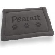 [아마존 핫딜]  [아마존핫딜]Custom Catch Personalized Dog Kennel Mat - Large or Small Pad, Cute Washable Bed Cushion - Cats or Dogs