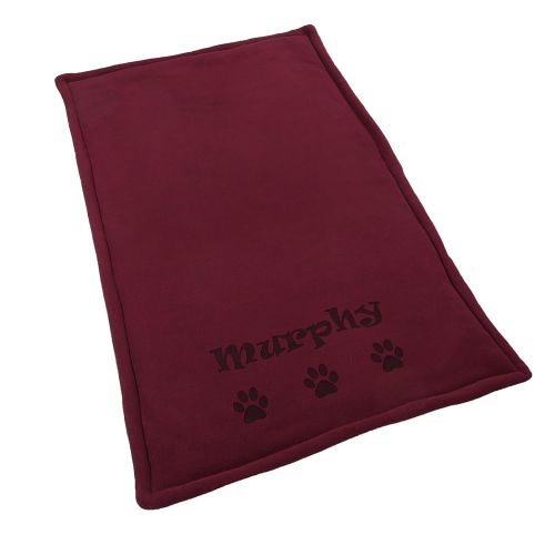  Custom Catch Personalized Dog Kennel Mat - Large or Small Pad, Cute Washable Bed Cushion - Cats or Dogs