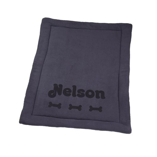  Custom Catch Personalized Dog Kennel Mat - Large or Small Pad, Cute Washable Bed Cushion - Cats or Dogs