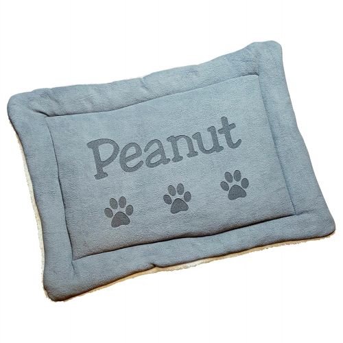  Custom Catch Personalized Dog Kennel Mat - Large or Small Pad, Cute Washable Bed Cushion - Cats or Dogs