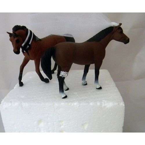  Custom Design Wedding Supplies by Suzanne Wedding Reception Rodeo Horses Hitched Sign Cake Topper