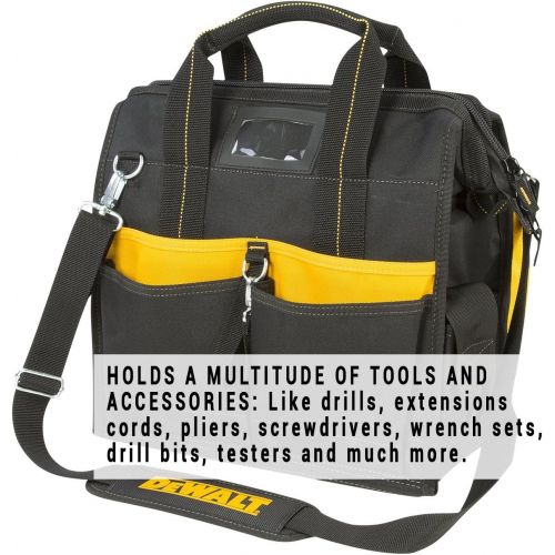  DEWALT DGL573 Lighted Technicians Tool Bag, 41 Pocket