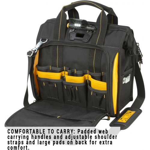  DEWALT DGL573 Lighted Technicians Tool Bag, 41 Pocket