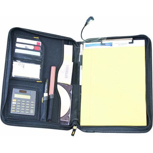  DEWALT DG5142 Pro Contractors Business Portfolio with Flex-Light, Built-In Calculator, Full Zipper Enclosure