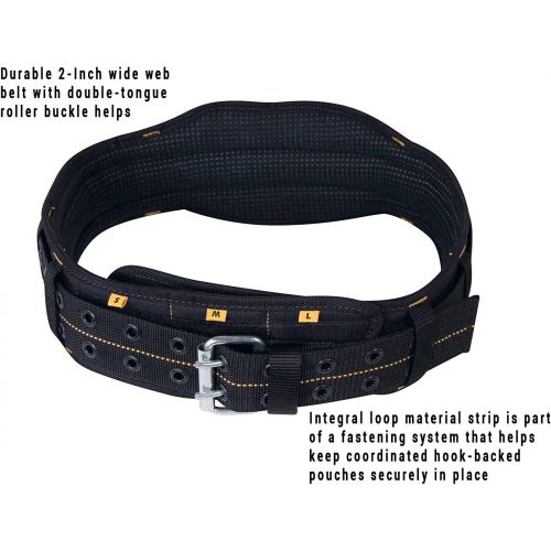  Custom Leathercraft DEWALT DG5125 5, Padded Heavy Duty Work Belt