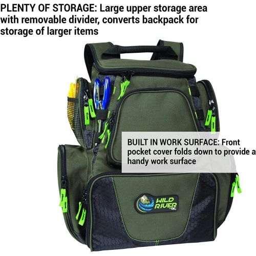  Custom Leathercraft Wild River CLC WT3606 Multi-Tackle Large Backpack with Two 3600 Style Trays