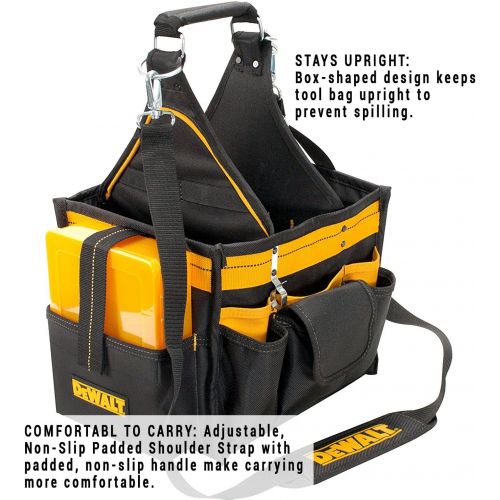  [아마존베스트]Custom Leathercraft DEWALT DG5582 Electrical and Maintenance Tool Carrier & Parts Tray, 11 In., 23 Pocket