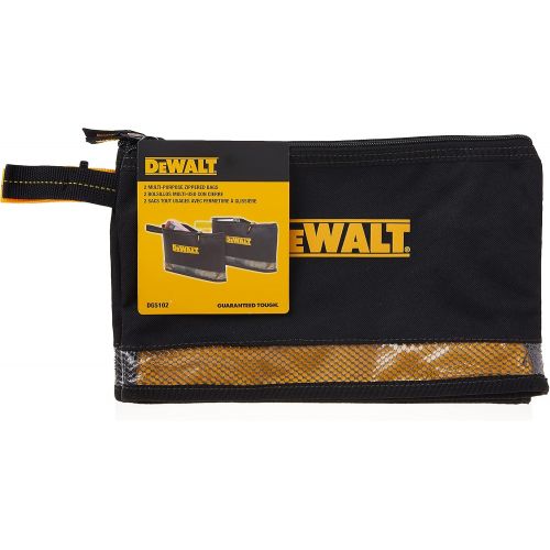  [아마존베스트]Custom Leathercraft DEWALT DG5102 Multi-Purpose Zip Bags, 2 Pack