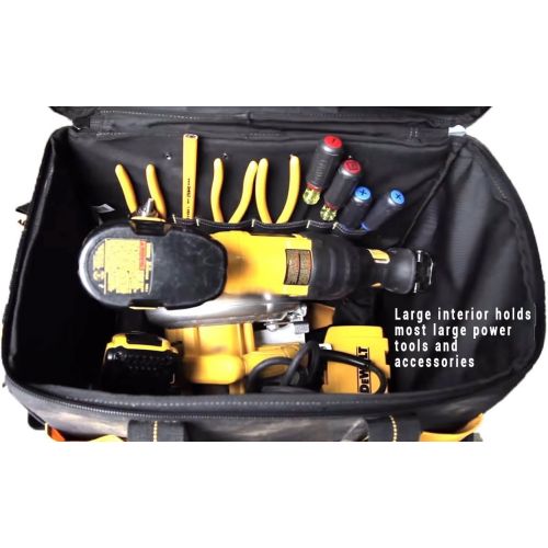  [아마존베스트]Custom Leathercraft DEWALT DGL571 Lighted Roller Tool Bag, 18 in.