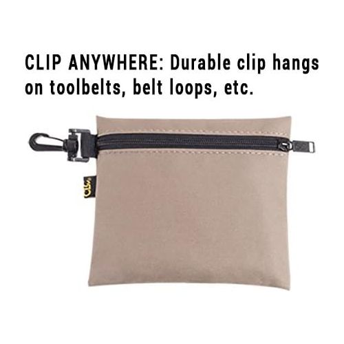  CLC Custom Leathercraft 1100 Multi-Purpose Clip-on Zippered Poly Bags, 3 Pack