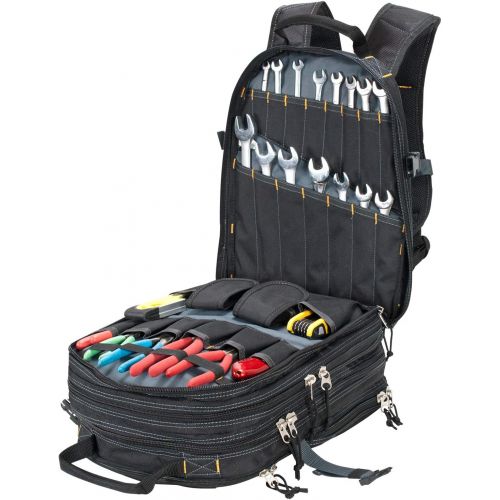  CLC Custom LeatherCraft 1132 75-Pocket Tool Backpack