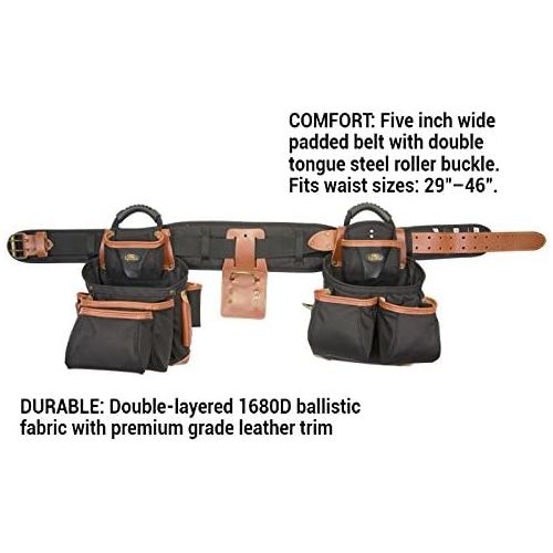  CLC Custom LeatherCraft 51452 4 Piece Top Of The Line Pro Framers Tool Belt