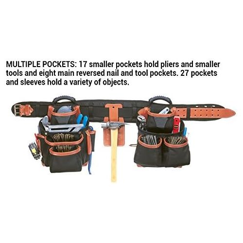  CLC Custom LeatherCraft 51452 4 Piece Top Of The Line Pro Framers Tool Belt