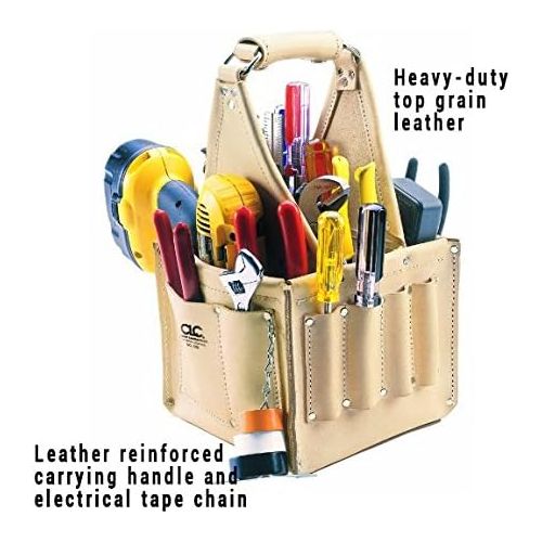  CLC Custom Leathercraft 526 Electricians and Maintenance Tool Pouch, Heavy Duty, 17-Pocket