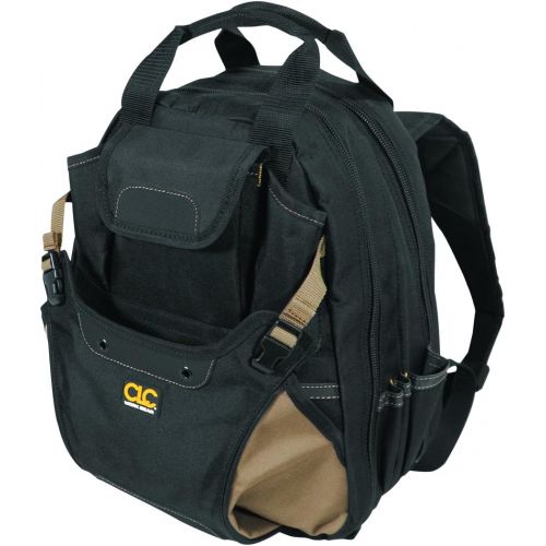  Custom Leathercraft CLC 1134 Carpenters Tool Backpack with 44 Pockets and Padded Back Support