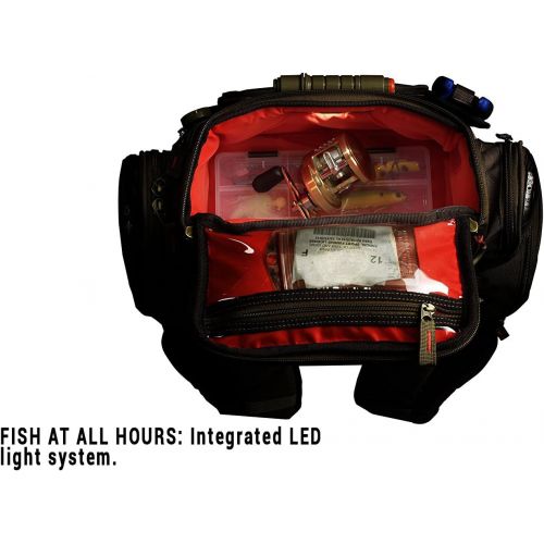  Custom Leathercraft Wild River by CLC WT3604 Tackle Tek Nomad Lighted Backpack with Four PT3600 Trays