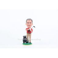 CustomBobblehadsEtsy Custom Golf Bobbleheads - Grandfather gift, gifts for Grandfather, Grandpa Gift, Fathers day Grandfather Gift, custom Grandfather gifts