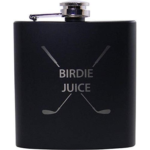  [아마존베스트]CustomGiftsNow Golf Birdie Juice Flask, Funnel and Gift Box - Great Chirstmas, Birthday, Valentines Gift for Golfers (Black)