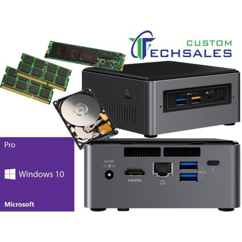  CustomTechSales Intel NUC NUC7i7BNH Mini PC (Kaby Lake) i7-7567U 1TB M.2 SSD, 2TB Hard Drive 32GB RAM Windows 10 Pro Installed & Configured