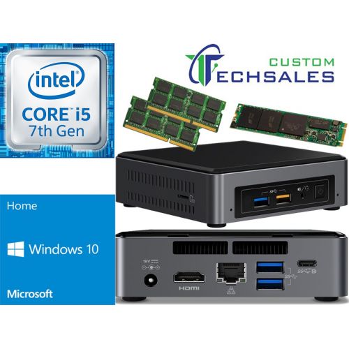  CustomTechSales Intel NUC NUC7i5BNK Mini PC (Kaby Lake) i5-7260U, 1TB M.2 SSD, 16GB RAM, Windows 10 Home Installed and Configured