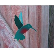 Custommetalart Hummingbird - Metal Garden Art - Metal Yard Art - Metal Hummingbird - Garden Sculpture