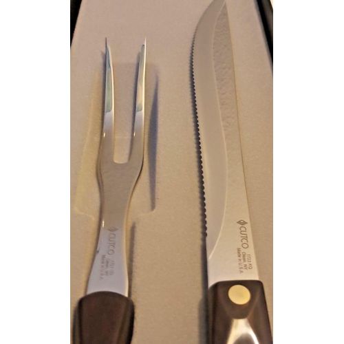  Cutco 440A HIGH CARBON, STAINLESS STEEL CARVING SET