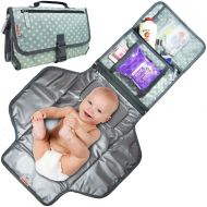 Cute Kid Portable Changing Pad | Diaper Changing Clutch | Changing Station Kit Waterproof for Boys and...