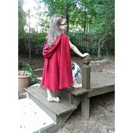 CuteAsADaisy Little Red Riding Hood inspired Traveler Fancy microsuede Childrens Cape Cloak - Elf princess Prince 27