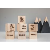 /CuteBabyMobile Blocks with name - Block letters - Baby shower - Block for baby name -Kids - Numbers - Wooden blocks set - baby blocks - Blocks with letters