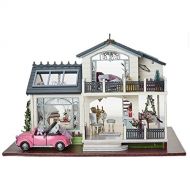 CuteBee Dollhouse Miniature with Furniture, DIY Wooden Dollhouse Kit Plus Music Movement, 1:24 Scale Creative Room Idea.