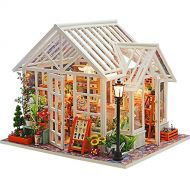 CuteBee CUTEBEE 3D Wooden DIY Dollhouse Wooden Doll Houses Miniatures for dolls dollhouse Furniture Kit doll houses Toys for Children
