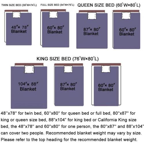  CuteKing Weighted Heavy Blanket 25lbs 60x80 Queen or Full Size for Adult Women Men Natural Deep Sleep, Reduce Stress, Anxiety, Autism (Dark Grey)