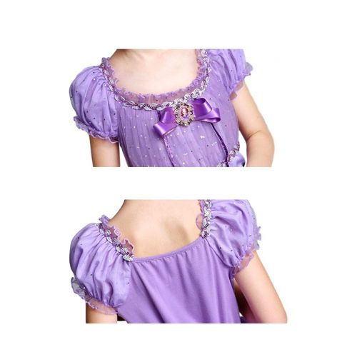  CuteMe Little Girls Princess Sofia Costume Dress up Cosplay Fancy Party Dress