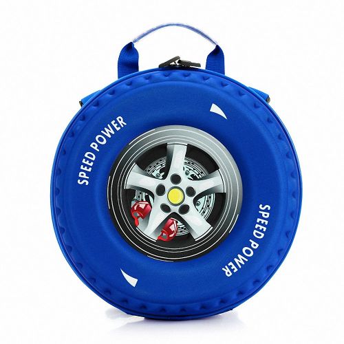  CutePaw Kids Backpack--Cool 3D Racing Car Tyre Speed Power Shoolbag Preschool Backpack Bookpack Daypack for Boys
