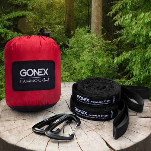  Cutequeen Gonex Ultralight 0.93-1.47 LB, Portable Camping Hammock Nylon Parachute Hammock for Travel Camp with Hammock Straps