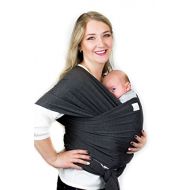 Cutie Carry Baby Wrap Carrier for Newborn and Infant (Dark Grey Heather)