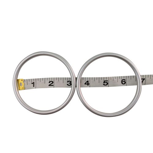  Sling Rings 3-inch Diameter by Cutie Carry. Infant Approved, mom Loved. Aluminum, lab Tested for Strength and Safety. Works with Your own Material or Convert wrap to Sling. (Silver