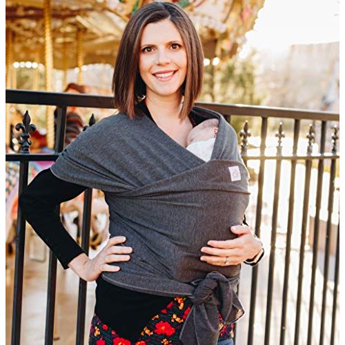  [아마존베스트]Cutie Carry Baby Wrap Carrier for Newborn and Infant (Dark Grey Heather)