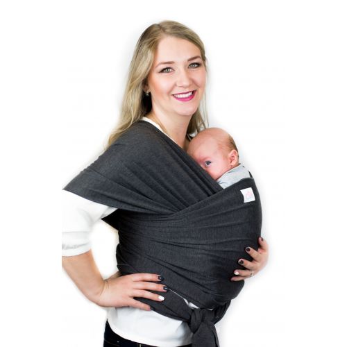  [아마존베스트]Cutie Carry Baby Wrap Carrier for Newborn and Infant (Dark Grey Heather)