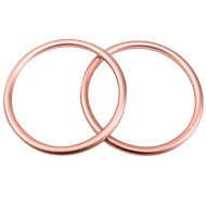 [아마존베스트]Sling Rings 3-inch Diameter by Cutie Carry. Infant Approved, mom Loved. Aluminum, lab Tested for Strength and Safety. Works with Your own Material or Convert wrap to Sling. (Rose G