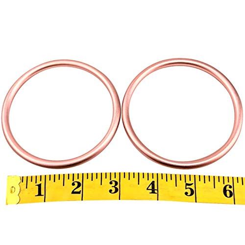  [아마존베스트]Sling Rings 3-inch Diameter by Cutie Carry. Infant Approved, mom Loved. Aluminum, lab Tested for Strength and Safety. Works with Your own Material or Convert wrap to Sling. (Rose G