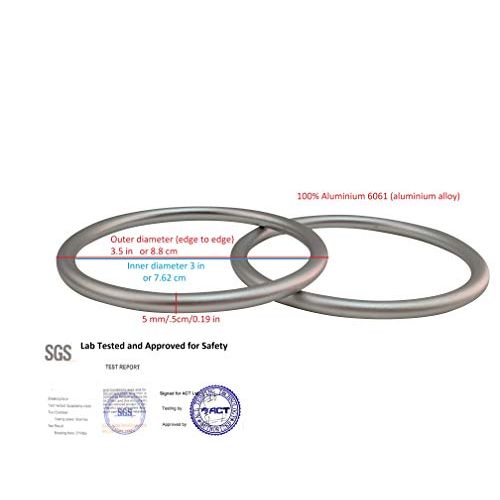  [아마존베스트]Sling Rings 3-inch Diameter by Cutie Carry. Infant Approved, mom Loved. Aluminum, lab Tested for...