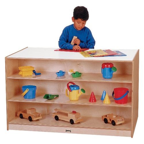  CutieBeauty jc Mobile Storage Island With Colored Trays - School & Play Furniture