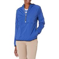 Cutter & Buck Women's Breaker Half Zip Long Sleeve Hooded Popover Jacket