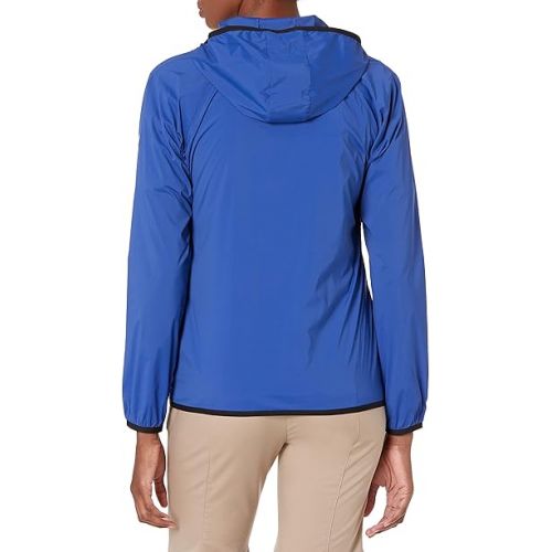  Cutter & Buck Women's Breaker Half Zip Long Sleeve Hooded Popover Jacket