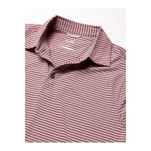  Cutter & Buck Men's Moisture Wicking, 50+ UPF Division Stripe Polo Shirt