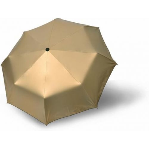  [아마존베스트]Cuzit Universe Star Sky Sky 3Folding Parasol Sun Protection UmbrellaChampagne Gold