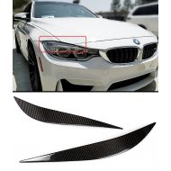 Cuztom Tuning Fits for 2012-2019 BMW F32 F33 F36 & F80 F82 F83 M3 M4 Carbon Fiber Headlight Eye lid Cover Eyebrows - Pair