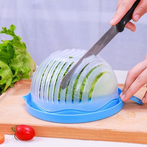  Cvbndfe Ergonomischer Schaler Salat Chopper Bowl Maker Obst Vegetabl Cutter Schneller Frischer Salat Slicer Grosse Schuessel Fuer Waschen Mit Profi-Schaler & Gemueseschaler