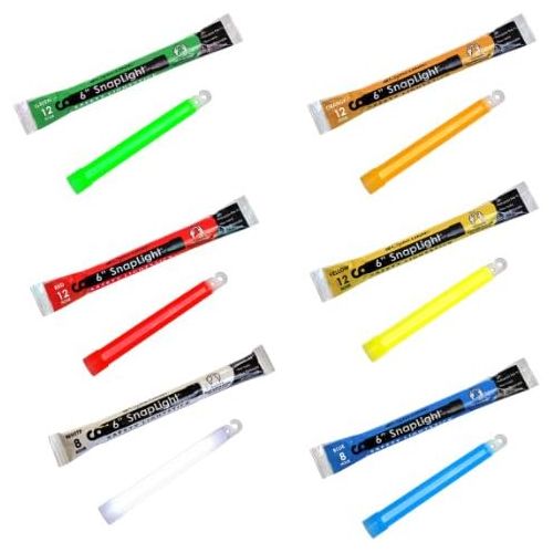  [아마존베스트]Cyalume Snaplight Emergency Light Sticks - Green, Red, White, Blue, Orange, Yellow - 20 Pack